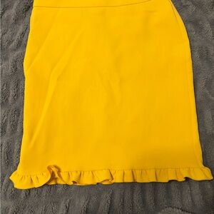 Ann Taylor Vibrant Yellow Pencil Skirt